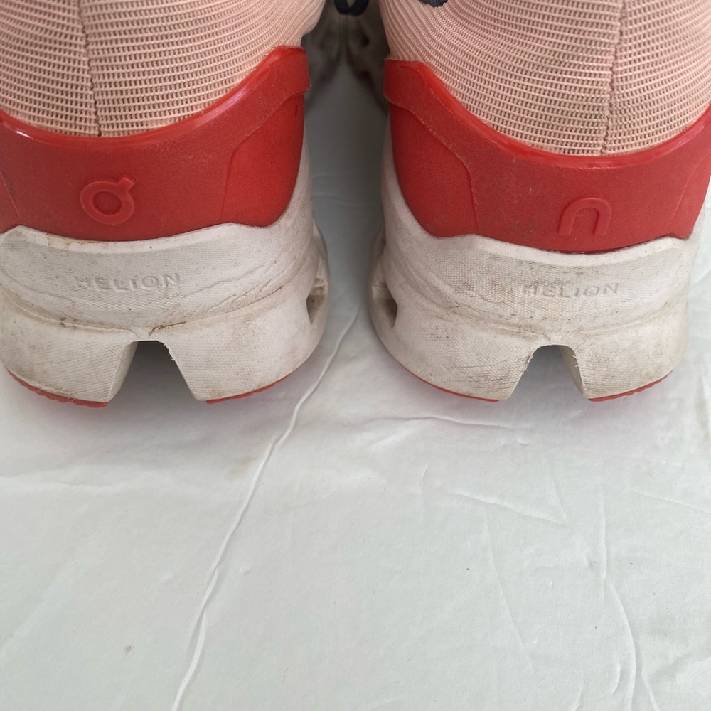 On Running Athletic Shoes in Red and Gray - Picture 11 of 12